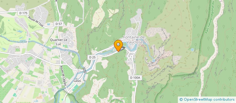localisation de l'entreprise MONSIEUR CHRISTIAN ROUX  FONTAINE-DE-VAUCLUSE