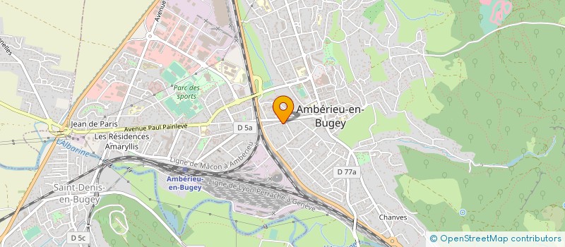 localisation de l'entreprise MONSIEUR CHRISTIAN ROUXEL à AMBERIEU-EN-BUGEY
