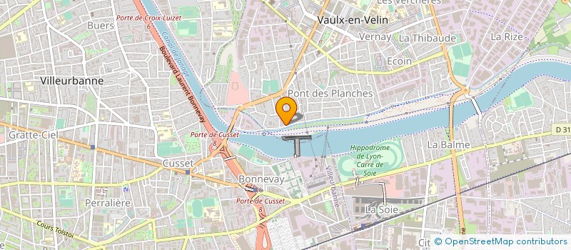 localisation de l'entreprise MONSIEUR CHRISTIAN ROUZIER à VAULX-EN-VELIN