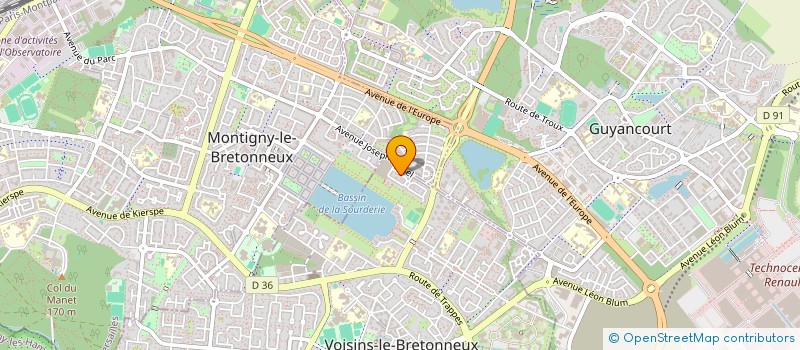 localisation de l'entreprise MONSIEUR CHRISTIAN ROY  VOISINS-LE-BRETONNEUX