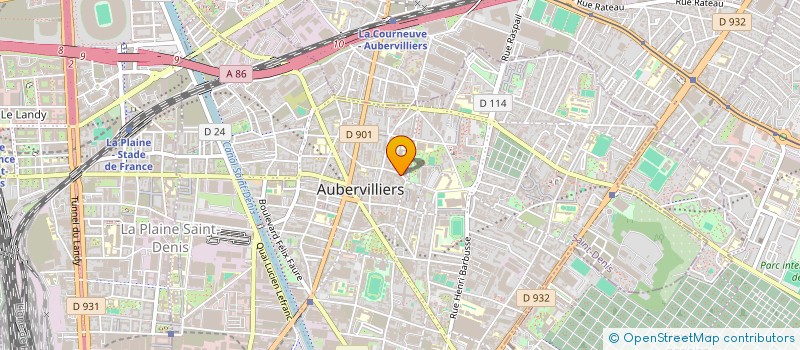 localisation de l'entreprise MONSIEUR CHRISTIAN ROYER à AUBERVILLIERS
