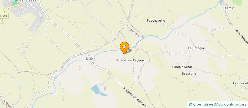 localisation de l'entreprise MONSIEUR CHRISTIAN ROYER  LABESSIERE-CANDEIL