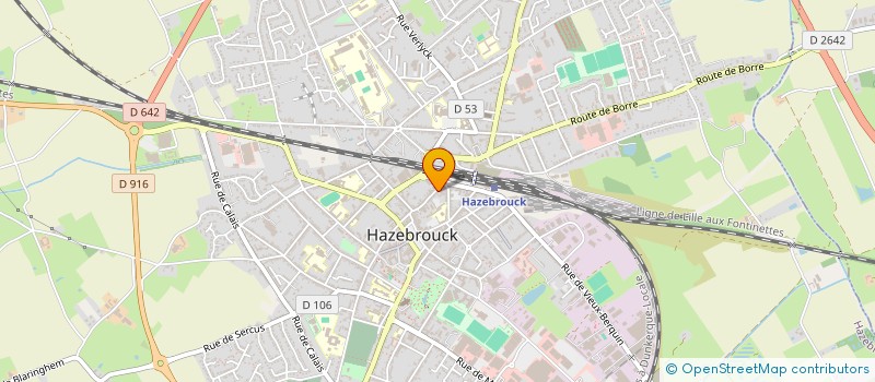 localisation de l'entreprise MONSIEUR CHRISTIAN ROYER  HAZEBROUCK