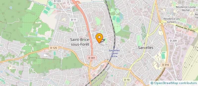 localisation de l'entreprise MONSIEUR CHRISTIAN RRUSTI  SAINT-BRICE-SOUS-FORET