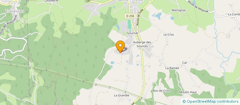 localisation de l'entreprise MONSIEUR CHRISTIAN RUBELLIN  SAINTE FEREOLE