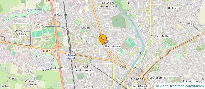 localisation de l'entreprise MONSIEUR CHRISTIAN RULLIER à LE MANS