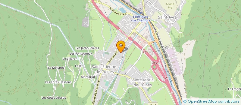 localisation de l'entreprise MONSIEUR CHRISTIAN RUTILY à SAINT-ETIENNE-DE-CUINES