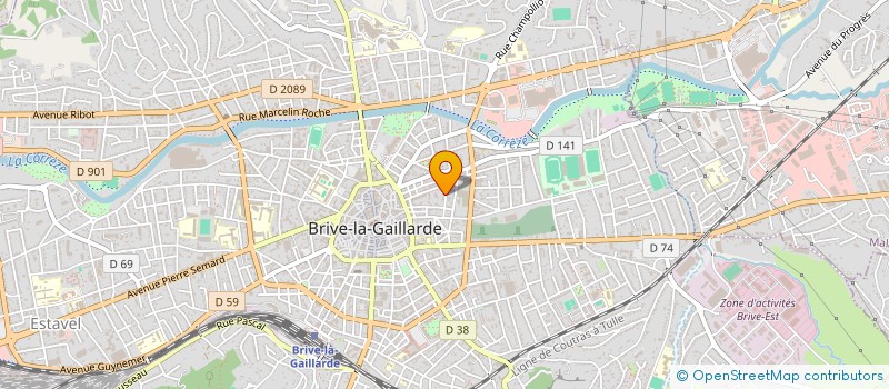 localisation de l'entreprise MONSIEUR CHRISTIAN SABATIER à BRIVE-LA-GAILLARDE