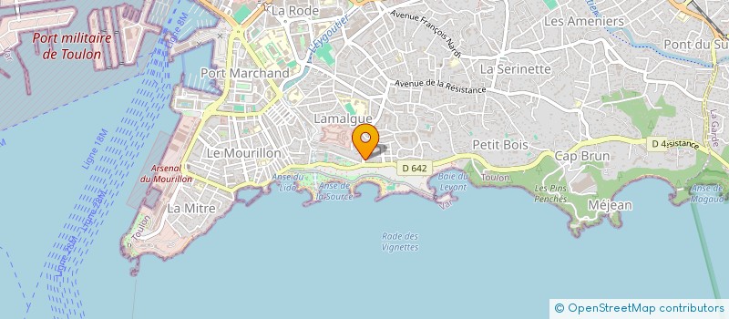 localisation de l'entreprise MONSIEUR CHRISTIAN SABRI  TOULON