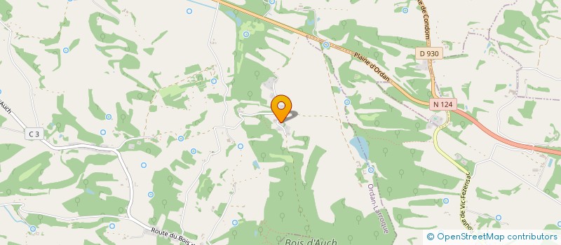 localisation de l'entreprise MONSIEUR CHRISTIAN SACCU  ORDAN-LARROQUE