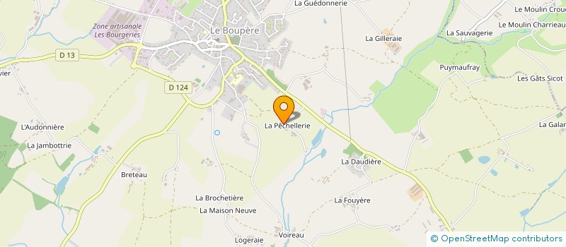 localisation de l'entreprise MONSIEUR CHRISTIAN SACHOT à LE BOUPERE