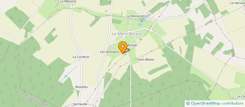 localisation de l'entreprise MONSIEUR CHRISTIAN SAFFRAY à LE MENIL-BERARD