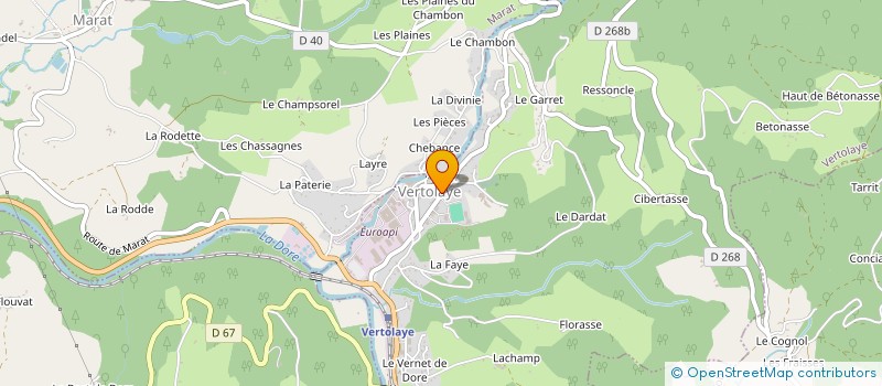 localisation de l'entreprise MONSIEUR CHRISTIAN SAINT VAL à VERTOLAYE