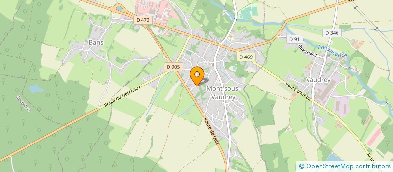 localisation de l'entreprise MONSIEUR CHRISTIAN SAINTHOT  MONT-SOUS-VAUDREY