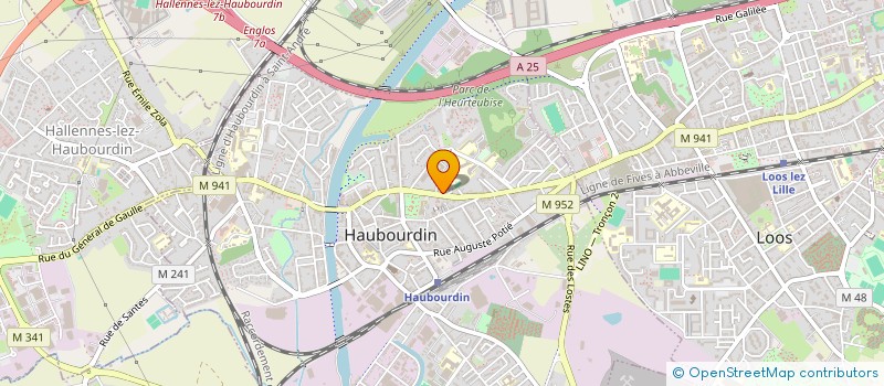 localisation de l'entreprise MONSIEUR CHRISTIAN SALANGRE à HAUBOURDIN