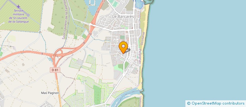 localisation de l'entreprise MONSIEUR CHRISTIAN SALIGNY  LE BARCARES