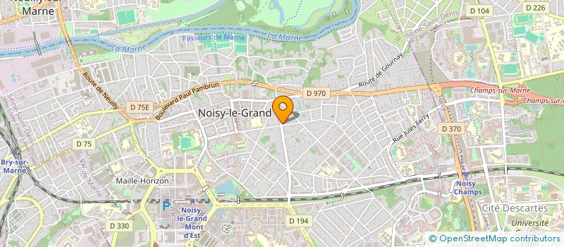localisation de l'entreprise MONSIEUR CHRISTIAN SALVANY à NOISY-LE-GRAND