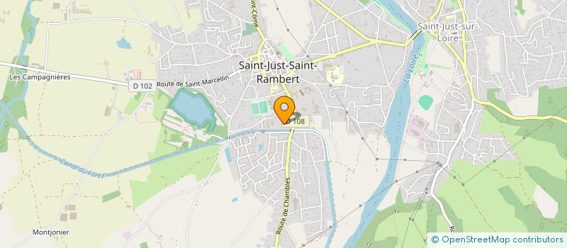 localisation de l'entreprise MONSIEUR CHRISTIAN SAMUEL  SAINT-JUST-SAINT-RAMBERT