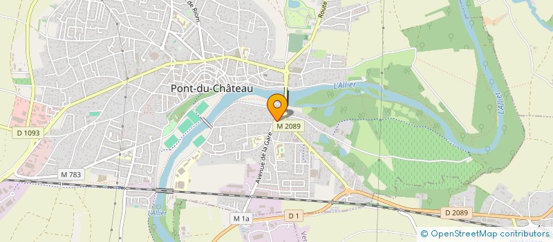 localisation de l'entreprise MONSIEUR CHRISTIAN SANTOS DE SA  PONT-DU-CHATEAU