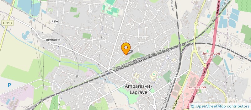 localisation de l'entreprise MONSIEUR CHRISTIAN SANZ  AMBARES-ET-LAGRAVE