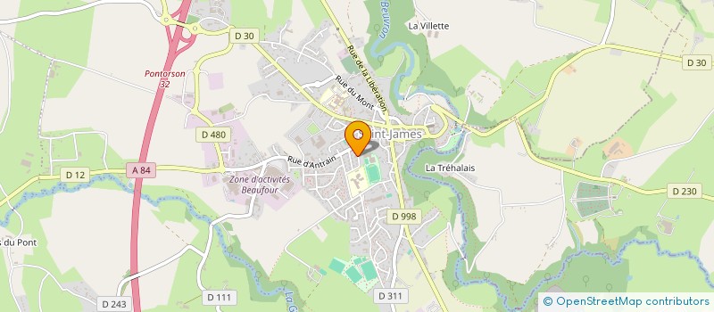 localisation de l'entreprise MONSIEUR CHRISTIAN SAUDOUT  SAINT-JAMES