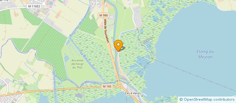 localisation de l'entreprise MONSIEUR CHRISTIAN SAUNIER à LATTES