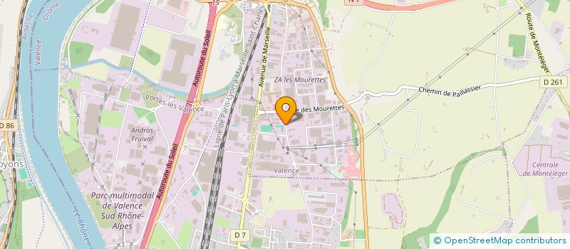 localisation de l'entreprise MONSIEUR CHRISTIAN SAUSSAC  VALENCE