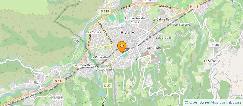 localisation de l'entreprise MONSIEUR CHRISTIAN SAUTREL à PRADES