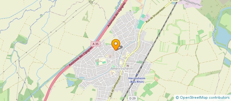 localisation de l'entreprise MONSIEUR CHRISTIAN SAVARY  HERRLISHEIM