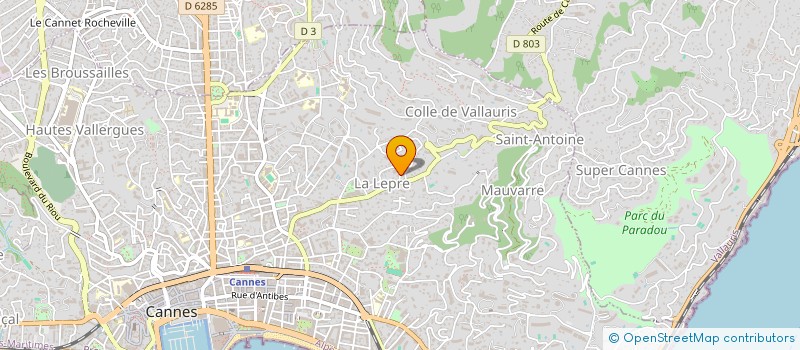 localisation de l'entreprise MONSIEUR CHRISTIAN SAVIN à CANNES