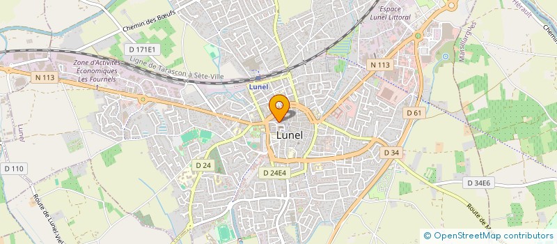 localisation de l'entreprise MONSIEUR CHRISTIAN SAVINEAU  LUNEL