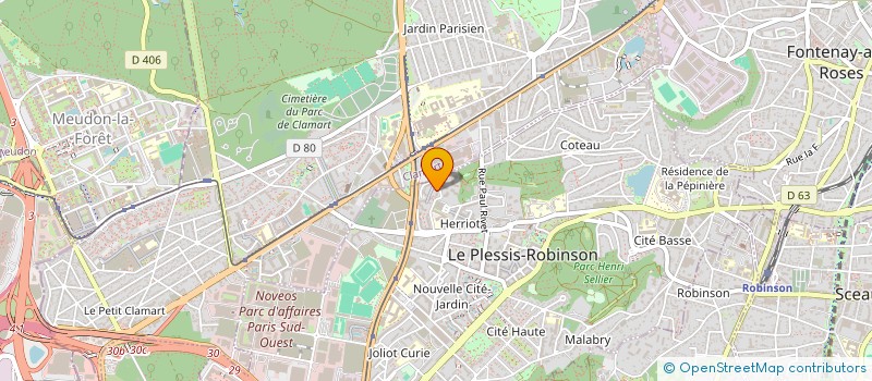 localisation de l'entreprise MONSIEUR CHRISTIAN SAWADOGO  LE PLESSIS-ROBINSON