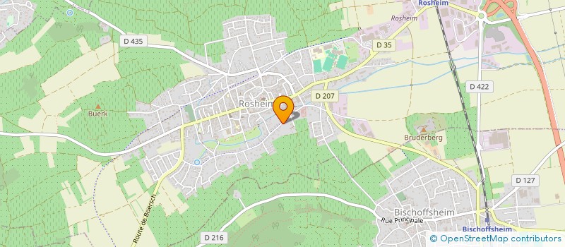 localisation de l'entreprise MONSIEUR CHRISTIAN SCHERER  ROSHEIM