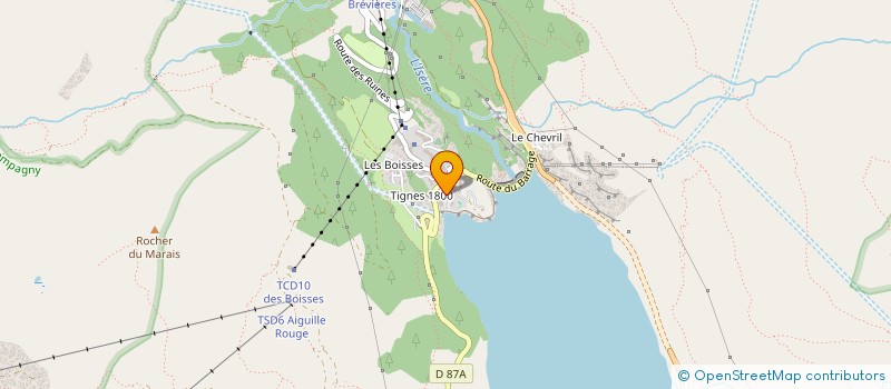 localisation de l'entreprise MONSIEUR CHRISTIAN SCHLIER  TIGNES