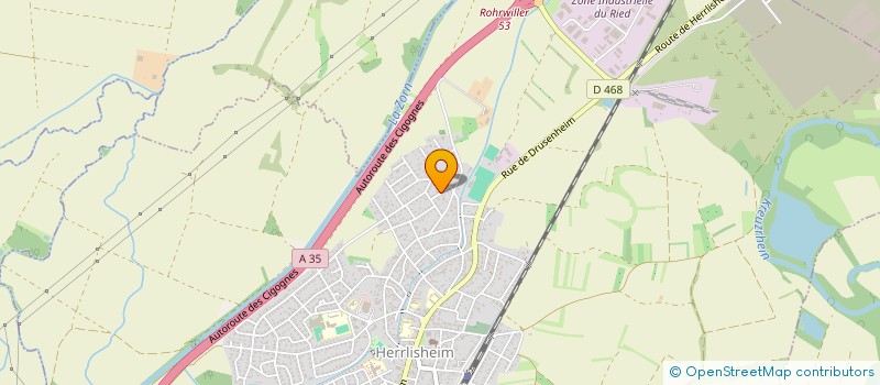 localisation de l'entreprise MONSIEUR CHRISTIAN SCHMITT  HERRLISHEIM