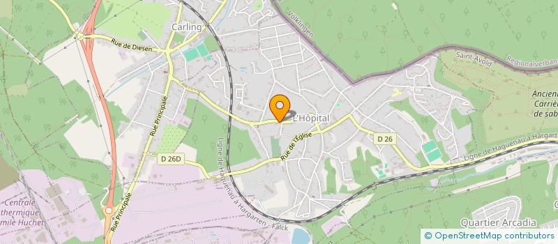 localisation de l'entreprise MONSIEUR CHRISTIAN SCHMITT  L'HOPITAL