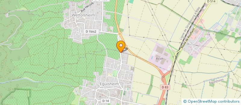 localisation de l'entreprise MONSIEUR CHRISTIAN SCHOEPFER  EGUISHEIM