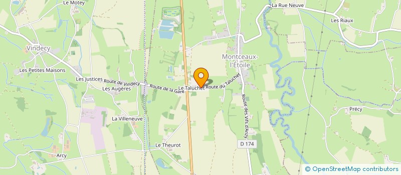 localisation de l'entreprise MONSIEUR CHRISTIAN SEMET  MONTCEAUX-L ETOILE