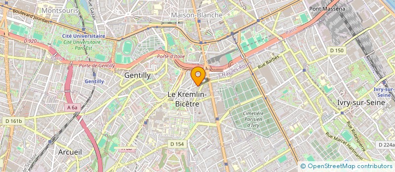 localisation de l'entreprise MONSIEUR CHRISTIAN SENAN  LE KREMLIN-BICETRE