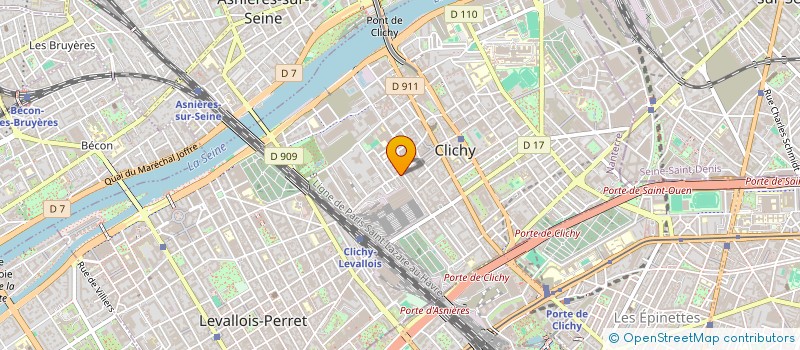 localisation de l'entreprise MONSIEUR CHRISTIAN SENCE à CLICHY