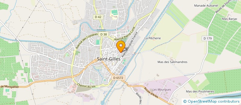 localisation de l'entreprise MONSIEUR CHRISTIAN SERRE  ST GILLES
