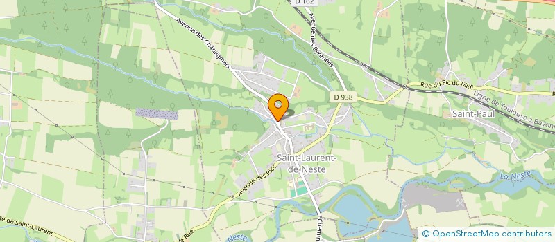 localisation de l'entreprise MONSIEUR CHRISTIAN SEUBE  SAINT-LAURENT-DE-NESTE