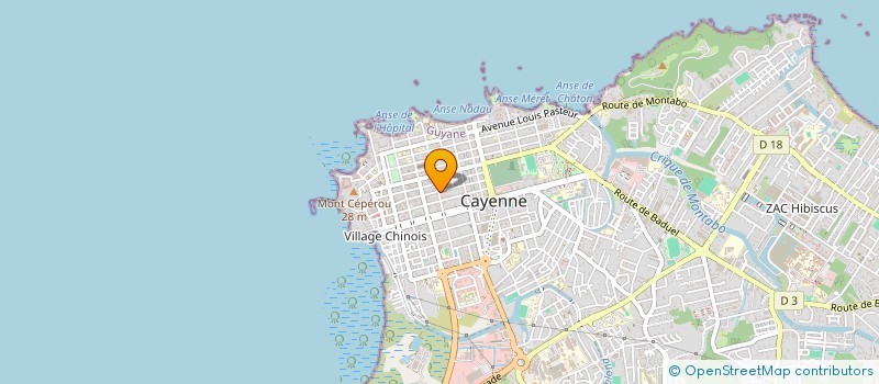 localisation de l'entreprise MONSIEUR CHRISTIAN SEUROT à CAYENNE