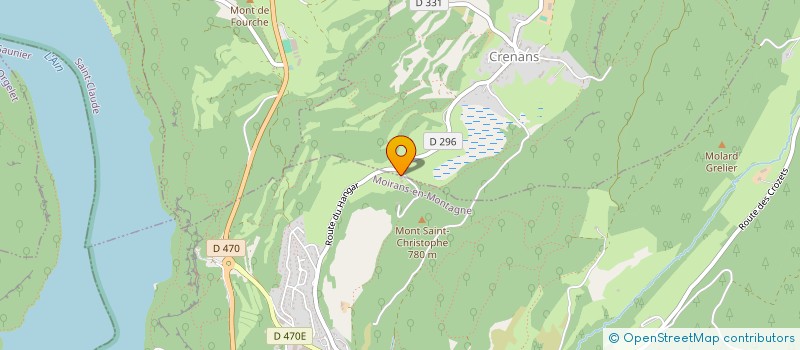 localisation de l'entreprise MONSIEUR CHRISTIAN SIMONET  MOIRANS-EN-MONTAGNE