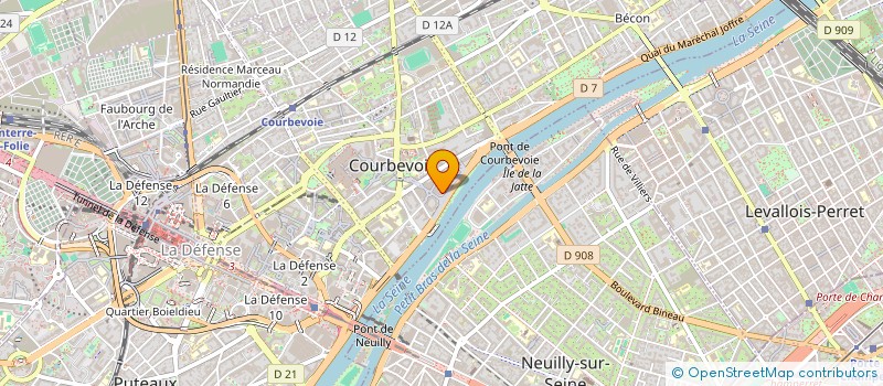 localisation de l'entreprise MONSIEUR CHRISTIAN SINGEVIN à COURBEVOIE