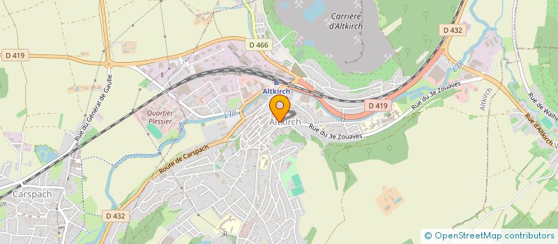 localisation de l'entreprise MONSIEUR CHRISTIAN SIPP  ALTKIRCH