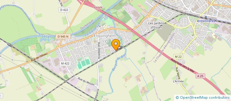 localisation de l'entreprise MONSIEUR CHRISTIAN SMAGGHE  ERQUINGHEM-LYS