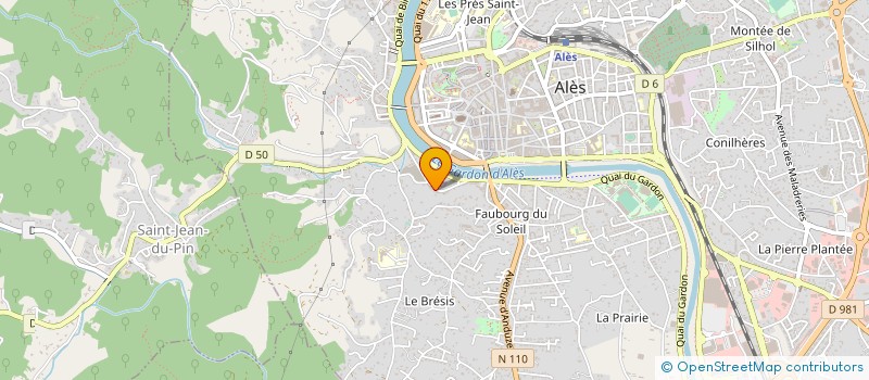 localisation de l'entreprise MONSIEUR CHRISTIAN SOBREVIA  ALES