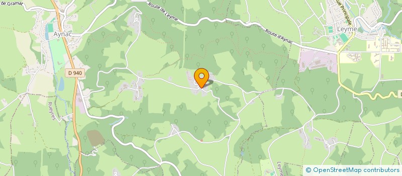 localisation de l'entreprise MONSIEUR CHRISTIAN SOLIGNAC  AYNAC