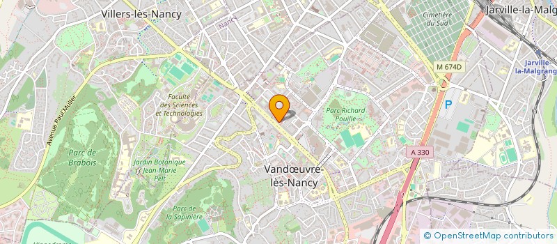 localisation de l'entreprise MONSIEUR CHRISTIAN SORIGNET  VANDUVRE-LES-NANCY